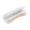 Béaba Set of 2 Soft Silicone Spoons + Gray/Pink Case
