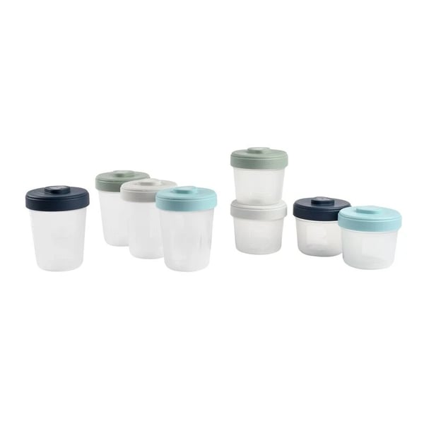 Béaba Set of 8 Food Containers (4x150ml + 4x250ml)