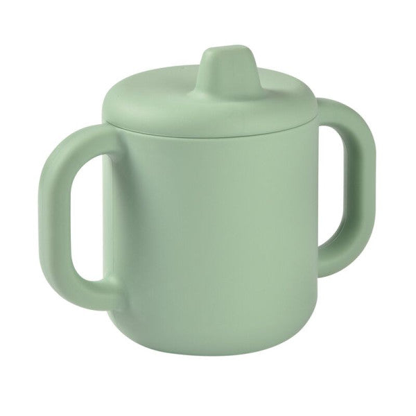 Béaba Sage Green Silicone Learning Cup