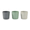Béaba Set of 3 Silicone Cups Grey/Green/Sage