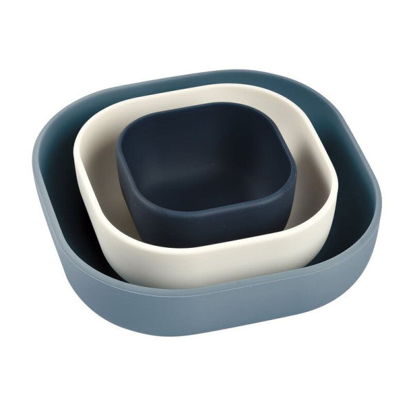 Béaba Set 3 Pieces Blue Silicone