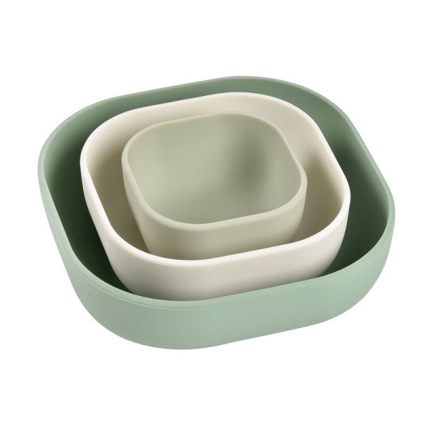 Béaba Set 3 Pieces Green Silicone