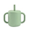Béaba Silicone Cup with Sage Green Straw