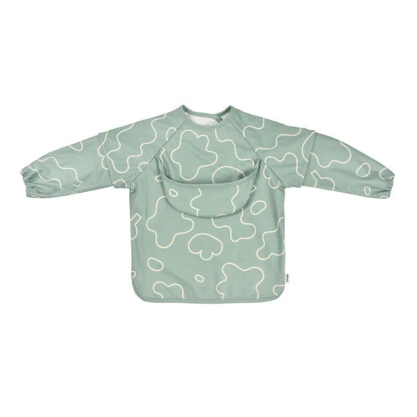 Béaba 2in1 Evolutionary Bib with Sleeves Sage Green