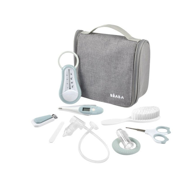 Béaba Toiletry Bag 9 Pieces Blue Green