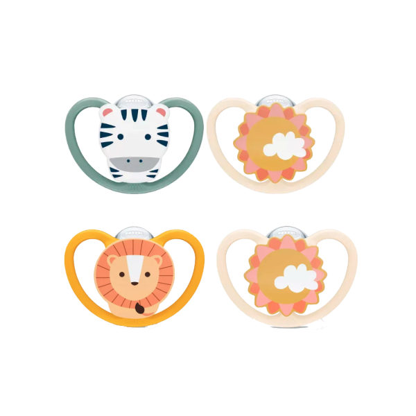 Nuk Space T3 Silicone Pacifier 18-36m x2