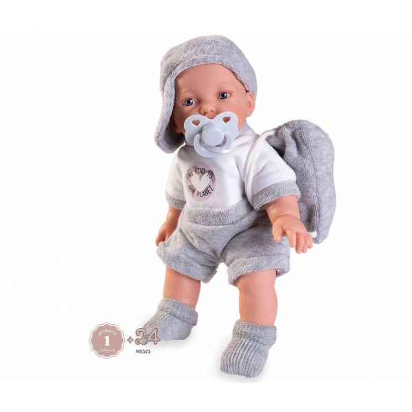 Antonio Juan Petit Palabritas Doll with Backpack 27cm