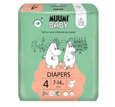 Muumi Baby Diapers Diapers 4 (7-14 kg) x46
