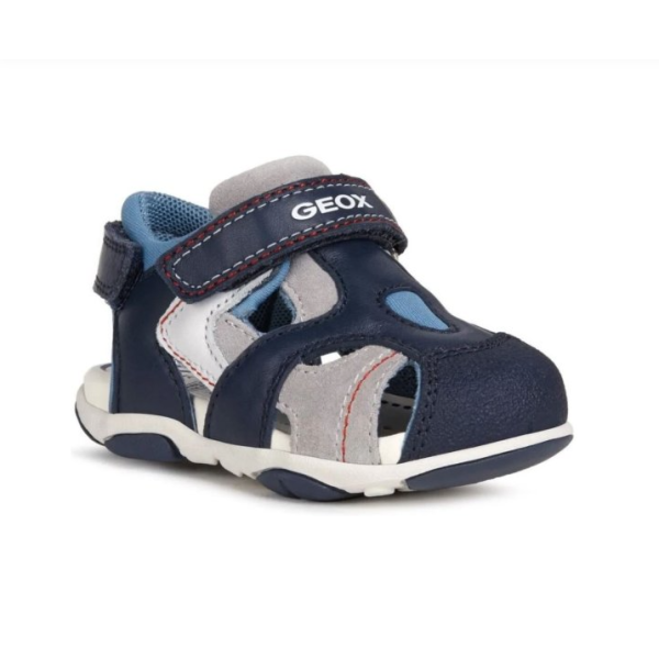 Geox Respira Sandals B021AB B.S. Agasim B.B. Navy/Dark Sky - 25