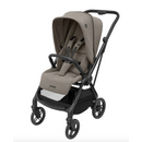 Maxi Cosi Leona2 Luxe Twillic Truffle FR Stroller (Black Glossy Frame & Black Leather)