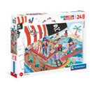 Clementoni Puzzle Maxi Pirates 24 ширхэг