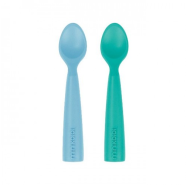 MiniKoii Blue/Green Silicone spoons