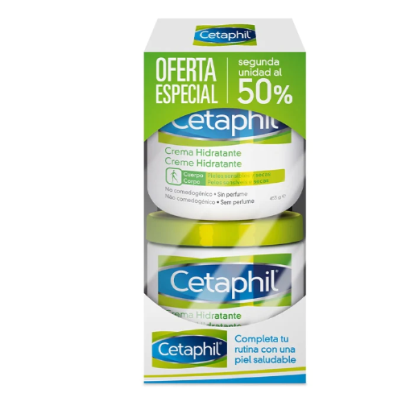 Cetaphil Moisturizing Cream for Dry Skin 453g Duo Discount -50% 2nd Pack