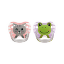 Dr Brown's Silicone Pacifier Prevent Animals Girl 0-6M x2
