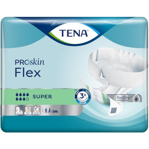 Tena Flex Super Diapers Medium X30