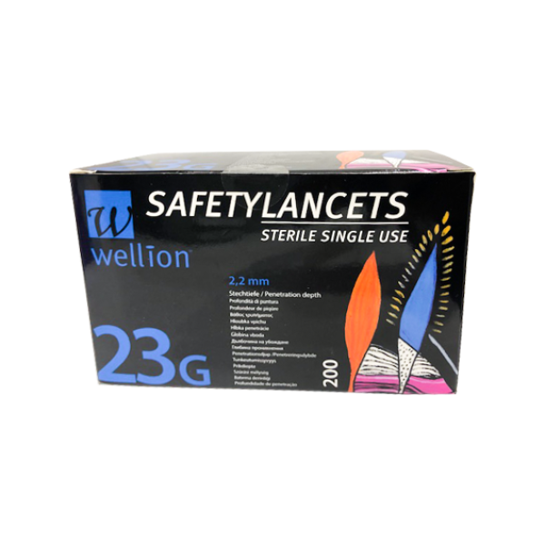 Wellion Safety Lancets 23G X200