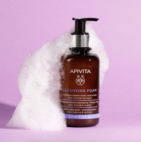 Apivita Creamy Foam Cleaning Face and Eyes 200ml