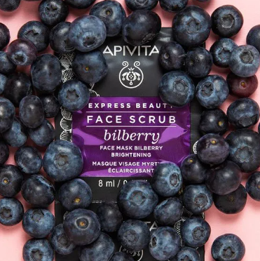 Apivita Express Beauty Mask Exfoliating Blueberry Face 8M LX2