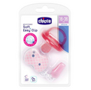 Chicco Pack Packet + Clip ar PHYSIO CURRENT Soft Pink 16-36m