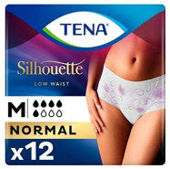 TENA Silhouette underwear low waist white m x12