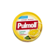 Lemon Pulmoll+Vitamin-C Sugarless tablets 45g