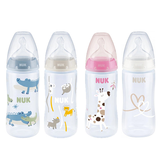 Nuk Biberon First Silicone Choice with Temperature Indication 300ml 0-6m