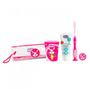 Chicco oral hygiene set kanggo bocah-bocah wadon