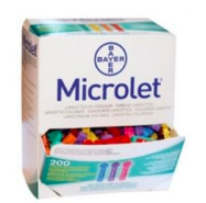 Ascensia/Microlet Colorful Lancets X200