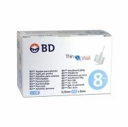 BD Thin Wall Needles 8 mm 8 mm N.D. box 100