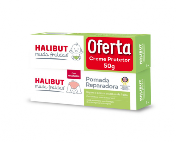 Halibut changes diapers repairing ointment 50g with offering of 50g protective cream