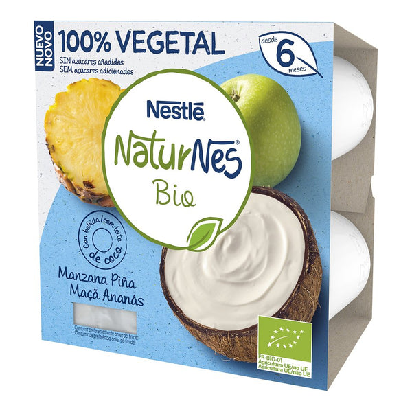 Nestle Naturnes Bio Coconut Milk Apple and 4x90g pineapples