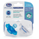 Foirm Chicco Physio buachaill pacifier mion bog 2-6m x2
