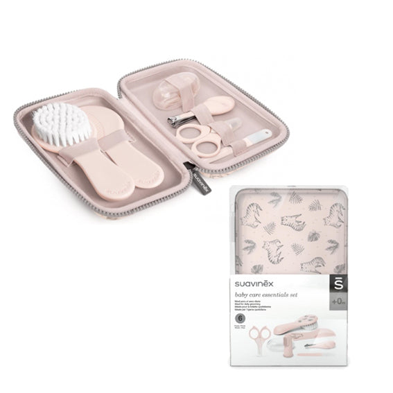 Suavinex Baby Care Kit essential hygiene 0m+ pink