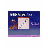BD Micro Fine+ Syringe Insulin 0.5ml8 mm