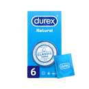 Durex Natural Plus Makondomu X6