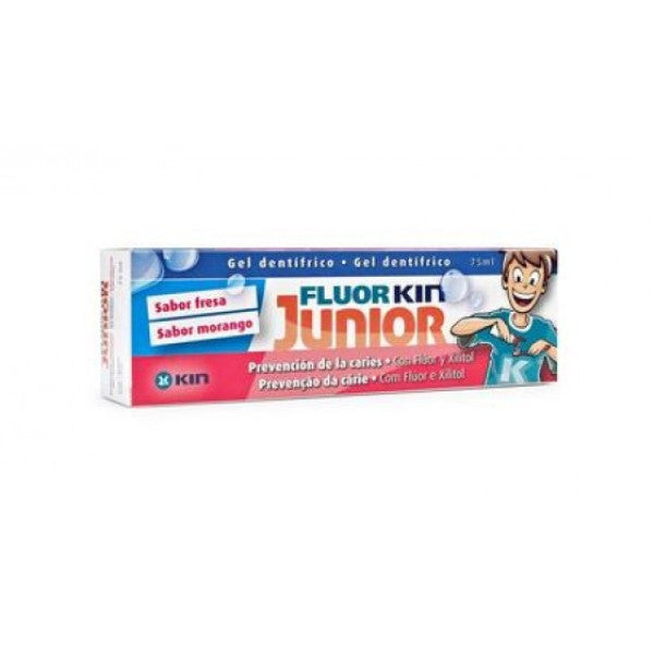 Fluor Kin Junior Strawberry Toothpaste Gel 75ml