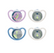 Pacifiers Silicone Nuk Space Night T1 X2
