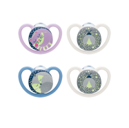 Nuk Space Night Silicone T2 X2 Pacifiers