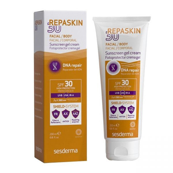 Sesderma Repaskin Gel Photoprotective Cream SPF30 Body 200ml