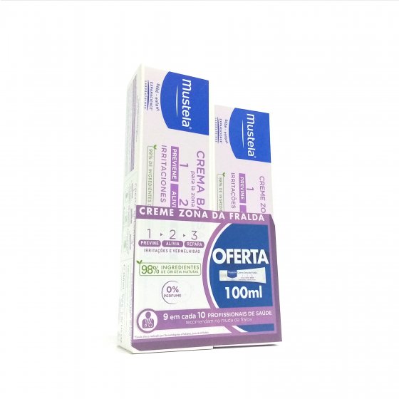 Mustela Baby Cream Diaper Zone 123 150ml+100ml
