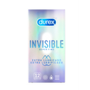 ถุงยางอนามัย Durex Invisible Extra lubricated x12