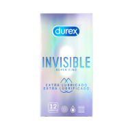 Durex Invisible Extra lubricated condoms x12