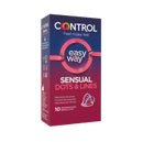 Control Sensual Dots & Lines Easy Way Kondome x10
