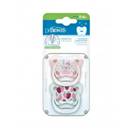 Dr Brown's Prevent Pacifier Butterfly 0-6m Pink X2