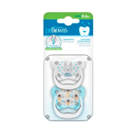 Dr brown's Prevent Pacifier Butterfly Pacifier 0-6m Blue X2