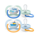 Philips Avent Ultra Air Happy Sutter 0-6m Boy X2
