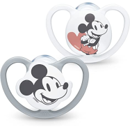 Nuk Space Disney Mickey Silicone Pacifiers 0-6m x2