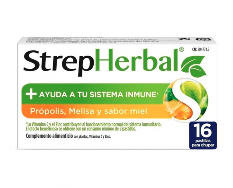 STREPHERBAL PROPOLIS AND CIDERIAL Sabor A Honey 16 tablets