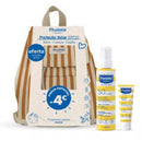 Mustela Baby Sprey Solar SPF50 200ml + Solar Milk Face SPF50 + 40ml 4 € + sarı çimərlik bel çantası ilə