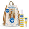 Mustela Baby Spray Solar SPF50 200мл + Solar Milk Face SPF50 + 40мл 4 € + сары пляж рюкзактары менен